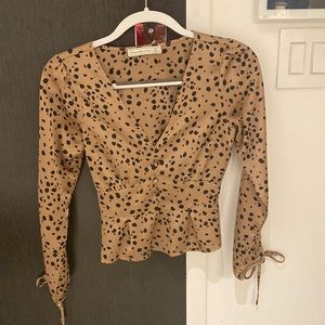 Brand-new spotted Abercrombie long-sleeve shirt